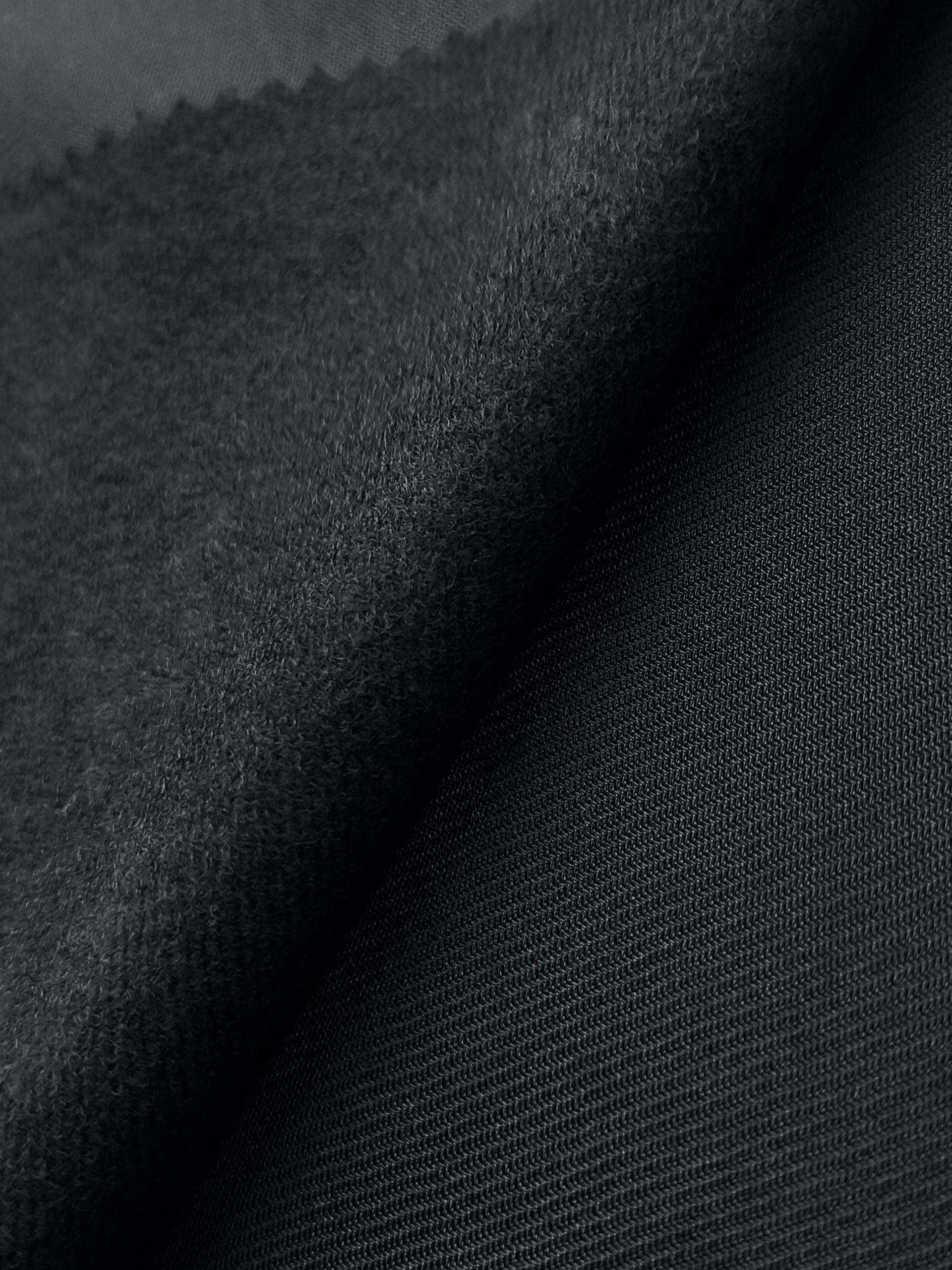 Terry Loop Micro 黑丝圈绒 Black Micro-Terry Loop Fabric - 启鸿纺织